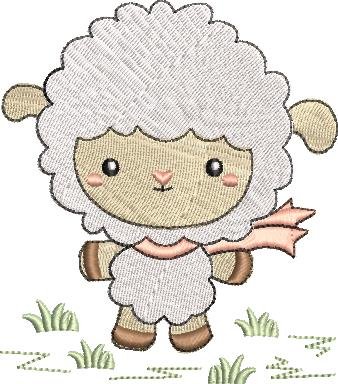 LAMB MACHINE EMBROIDERY DESIGN