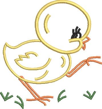 CUTE CHICK EMBROIDERY LOGO