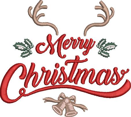 MARRY CHRISTMAS EMBROIDERY DESIGN